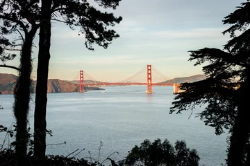 Cercles muraux Plage de Baker, San Francisco Golden Gate Bridge Recreation Area, Sunny Day