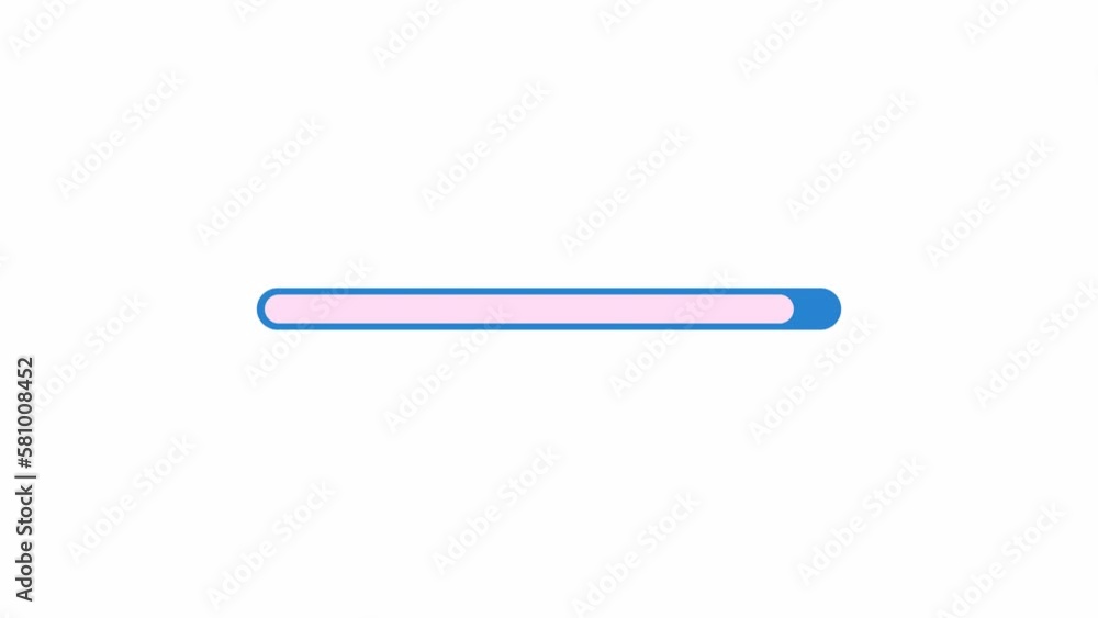 Fototapete animated status bar preloader. indication. waiting process. 4k video footage with alpha channel tran