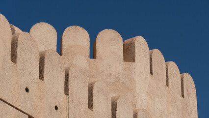Mauer aus Lehm (Oman)