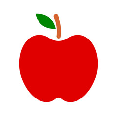 Red apple icon. Red fruit. Vector.