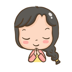 Peaceful Little girl