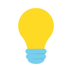 Idea lamp icon. 
