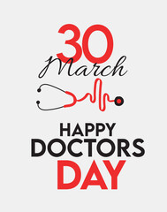 Happy Doctor's Day vector illustration
