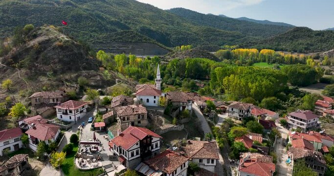 The Village of Tarakli, at Sakarya Turkey, Famous with Traditional and Historic Turkish Houses