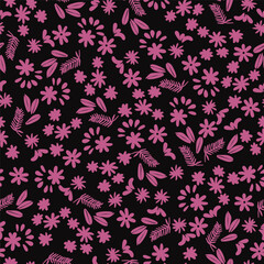 Cute Spring Ditsy Vintage Seamless Pattern