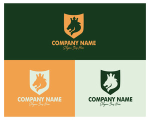 lion and shield logo set. premium vector design. appear with several color choices. Best for logo, badge, emblem, icon, design sticker, industry. available in eps 10.