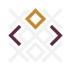 Obraz premium Asemic Glyph writing hieroglyph imitation abstract illustration