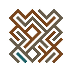 Asemic Glyph writing hieroglyph imitation abstract illustration