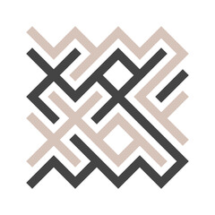 Obraz premium Asemic Glyph writing hieroglyph imitation abstract illustration