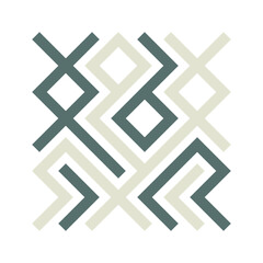 Fototapeta premium Asemic Glyph writing hieroglyph imitation abstract illustration