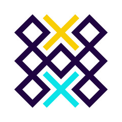 Obraz premium Asemic Glyph writing hieroglyph imitation abstract illustration