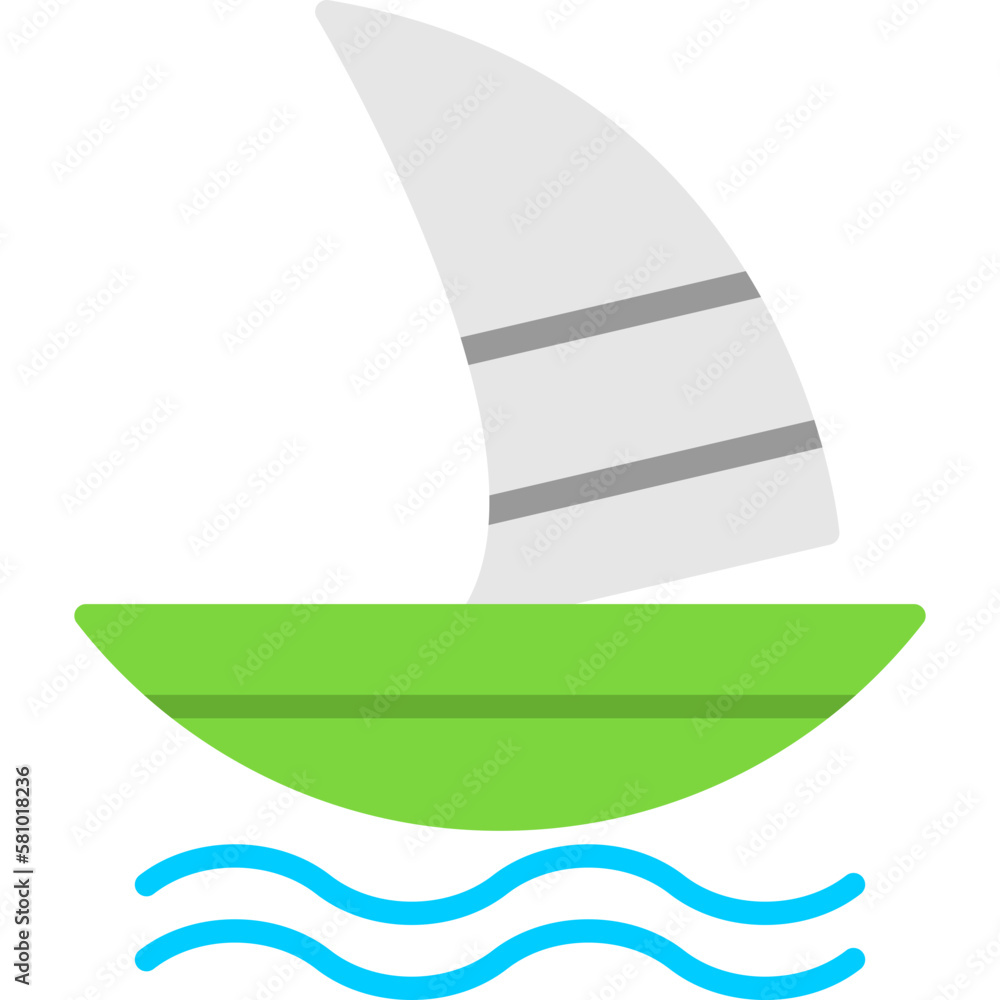 Wall mural Windsurf Icon