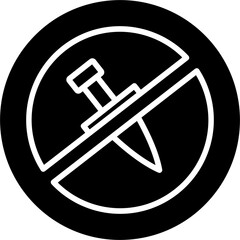 No Knife Icon