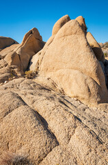 Boulder and Rock Formations at Joshua Tree National Park, California