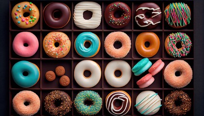 Fototapeta premium donuts and cookies