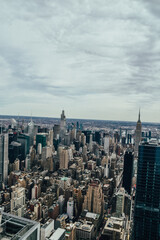 Fototapeta premium Foto del skyline de Manhattan, Nueva York, Estados Unidos.