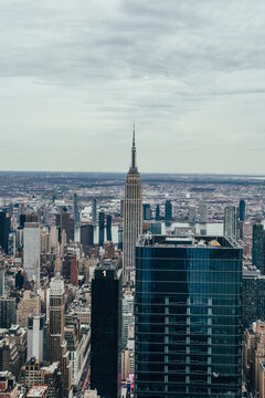 Foto del Empire State Building en Manhattan, Nueva York, Estados Unidos.