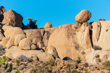 Boulders and Rock Formations at Joshua Tree National Park, California
