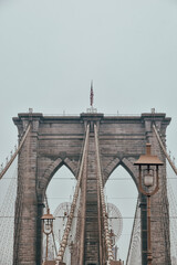 Foto del Puente de Brooklyn en Nueva York, Estados Unidos.