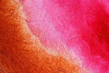 Abstract Watercolor Pink Hand Painted Background - 581023883