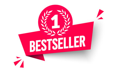 Red Dynamic Number One Bestseller Label