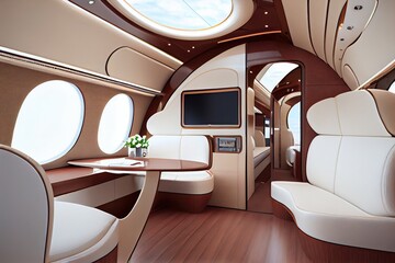 interior of an airplane