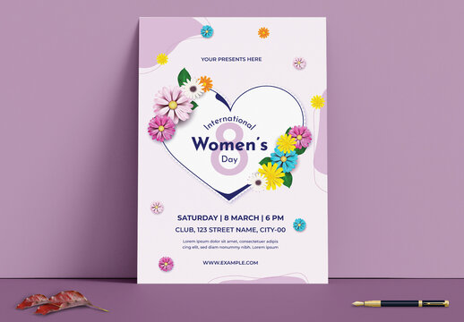 Women Day Flyer Design Template