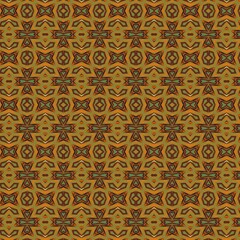 retro yellow monochrome geometric pattern. vintage eastern textile fabric background. old style graphic illustration. 