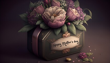 bouquet of flowers, happy mother's day, mothersday card, flowers