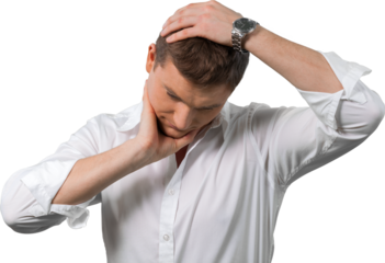 Business Man with Emotional Stress