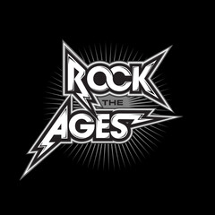 Rock the Ages Typography Lettering Metal Band Style