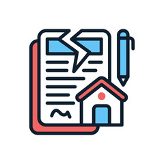 Termination icon in vector. Illustration