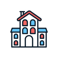 House icon in vector. Illustration