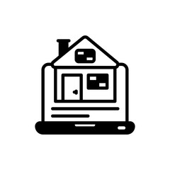 Online Real Estate icon in vector. Illustration