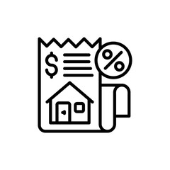 Property Tax icon in vector. Illustration