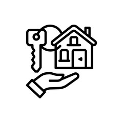 Ownership icon in vector. Illustration