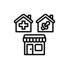 Infrastructure icon in vector. Illustration