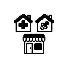 Infrastructure icon in vector. Illustration