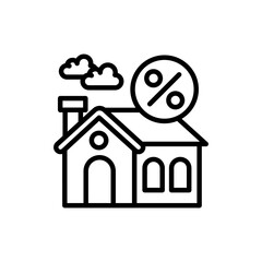 Discount icon in vector. Illustration