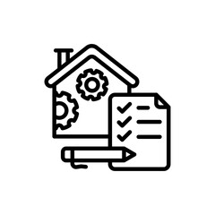 Home Management icon in vector. Illustration