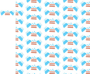 water elements vector pattern