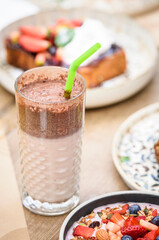 Served table in the restaurant 