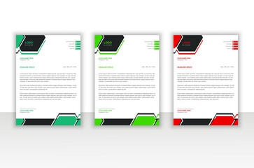 Abstract Professional Letterhead Design