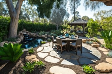 Spring Garden Oasis Escape Generative AI