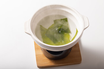 ワカメのしゃぶしゃぶ