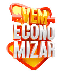 VEM ECONOMIZAR SELO 3D OFERTA VAREJO