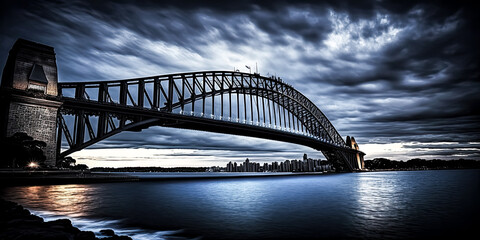 The grey wallpapers of Point Australia, Sydney, NSW, HD were created by generative AI. - generative ai