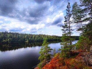 Fototapeta na wymiar lake in finland