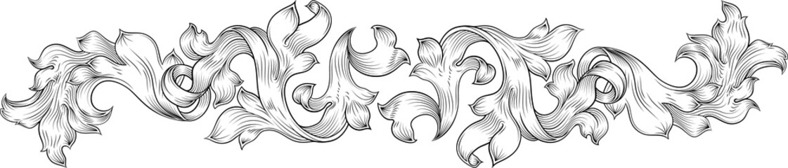 Crest Coat Of Arms Filigree Heraldic Border Band