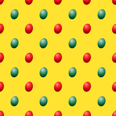 Easter orange egg with stripes pattern. Vector illustration.